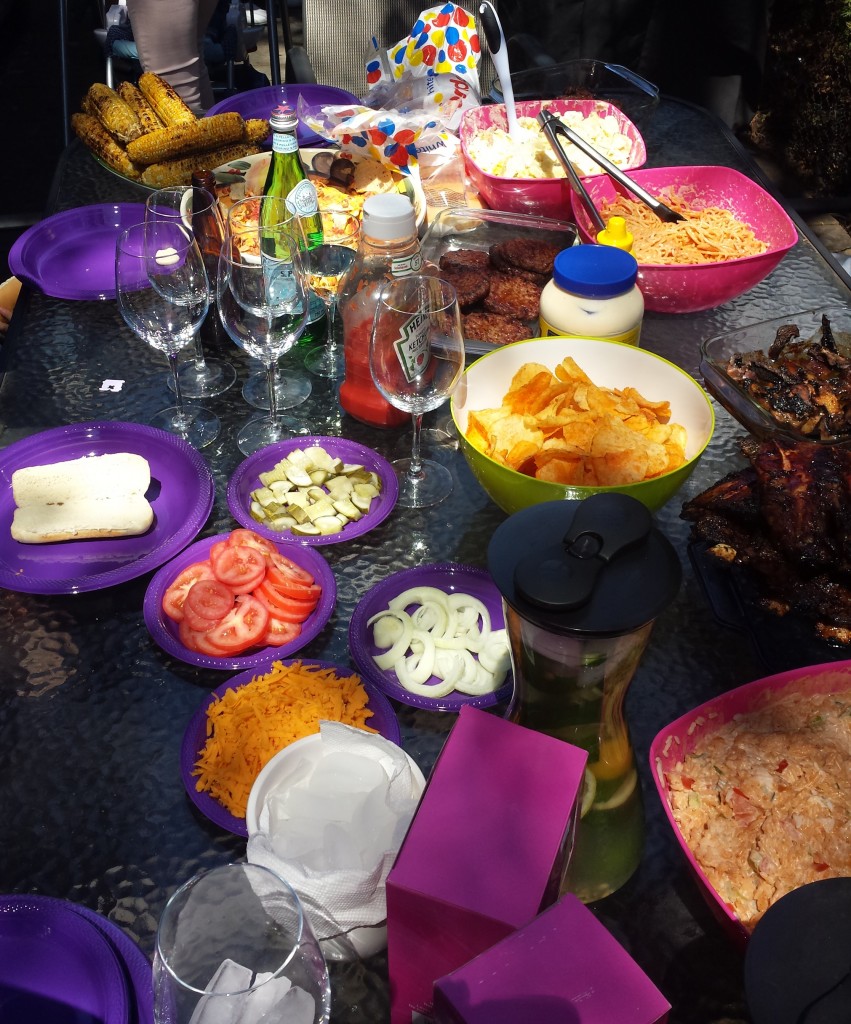 Messy bbq table